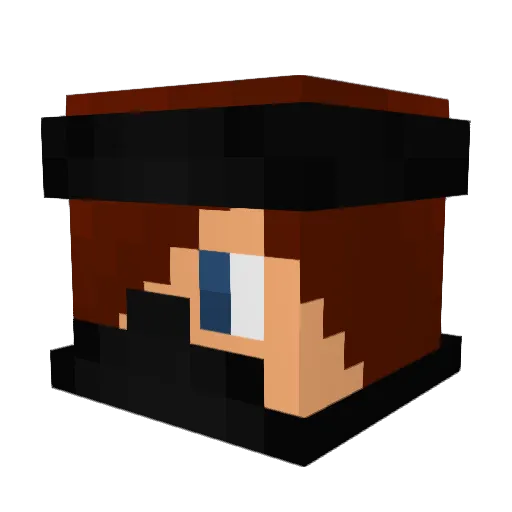 Dregast Minecraft avatar head, 3D render