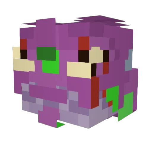Dregdael Minecraft avatar head, 3D render