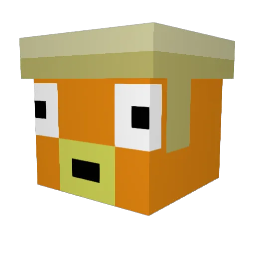 DreiBeiner_ Minecraft avatar head, 3D render