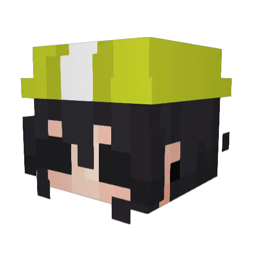 Dreikling Minecraft avatar head, 3D render