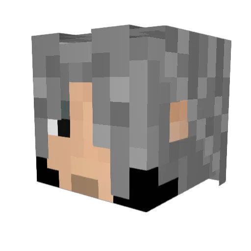 Dreisos Minecraft avatar head, 3D render