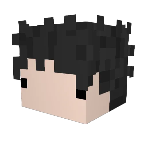 Dreiv_ Minecraft avatar head, 3D render
