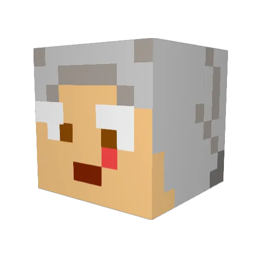 Drekker222 Minecraft avatar head, 3D render