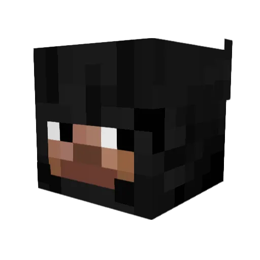 Dreko Minecraft avatar head, 3D render