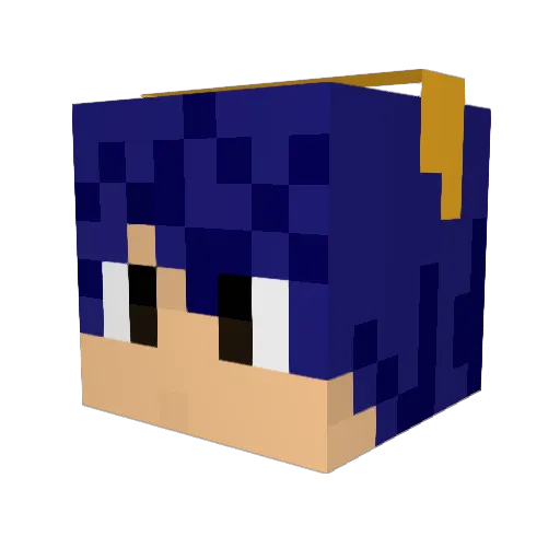 Drekth Minecraft avatar head, 3D render