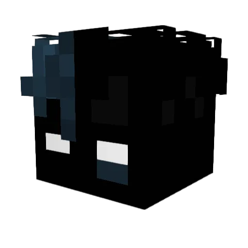 Drelox Minecraft avatar head, 3D render