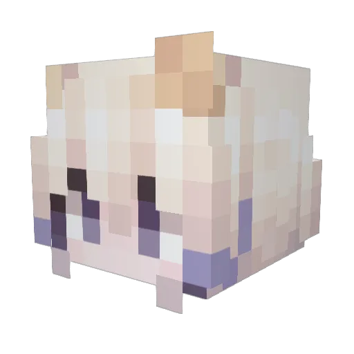 Dremlice Minecraft avatar head, 3D render