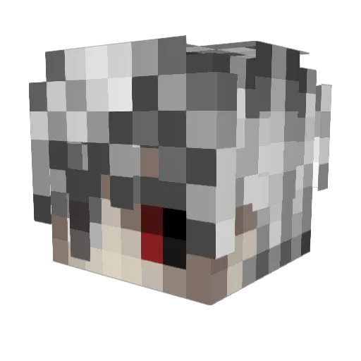 Drendey Minecraft avatar head, 3D render