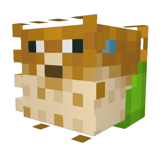 Dreniz Minecraft avatar head, 3D render