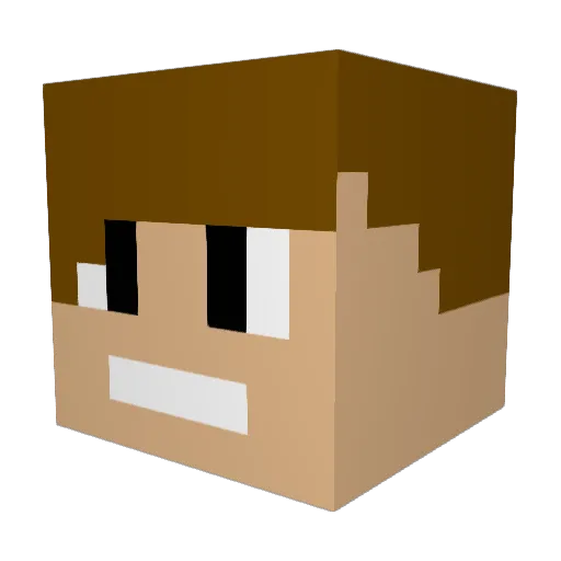 DreohExo Minecraft avatar head, 3D render