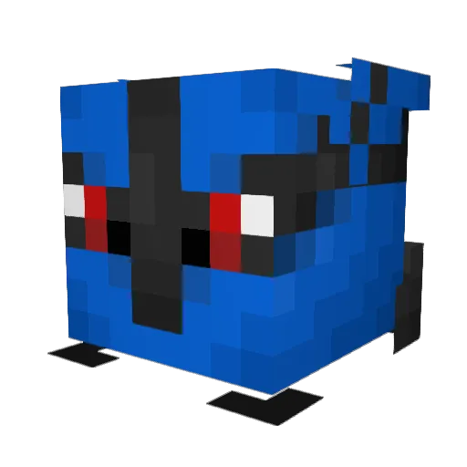 Dres0 Minecraft avatar head, 3D render
