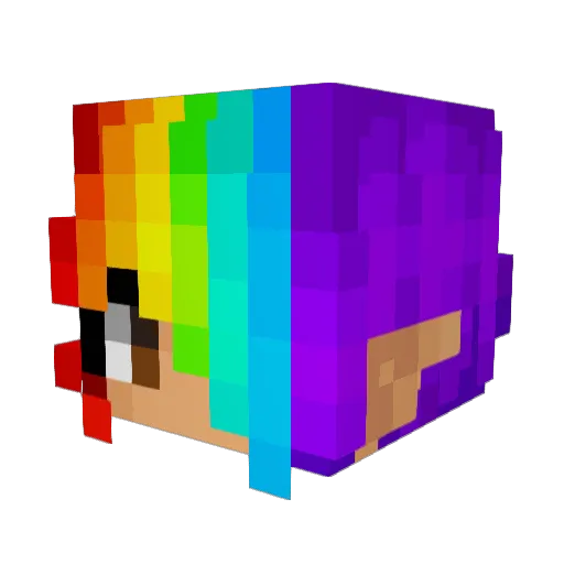 Dresdyn42 Minecraft avatar head, 3D render