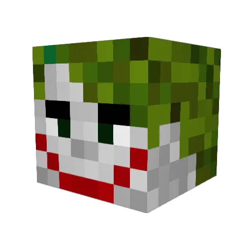 DresdynAU Minecraft avatar head, 3D render