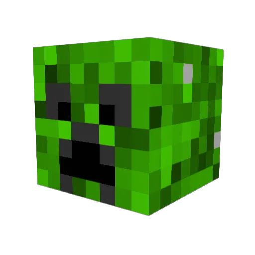 Dresen001 Minecraft avatar head, 3D render