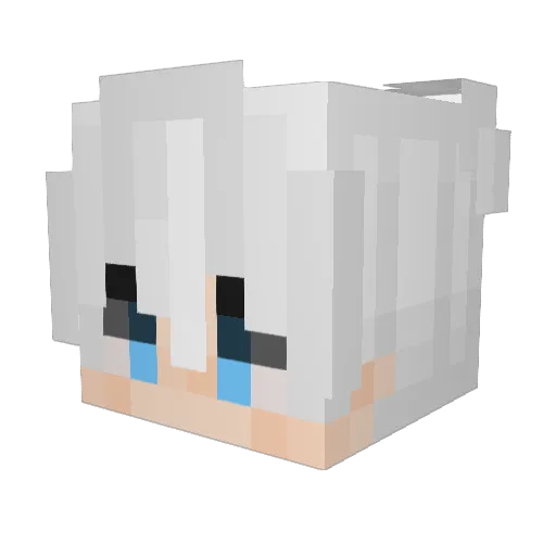 Dresscraz Minecraft avatar head, 3D render