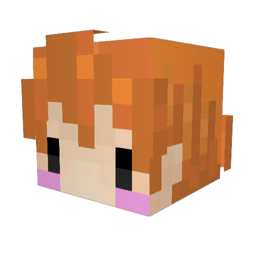 Dresy321 Minecraft avatar head, 3D render