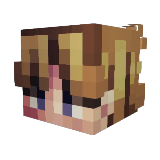 Drethis Minecraft avatar head, 3D render
