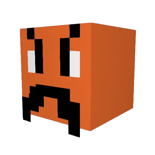 Drew1113 Minecraft avatar head, 3D render