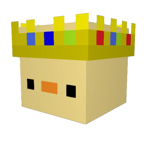 Drew347 Minecraft avatar head, 3D render