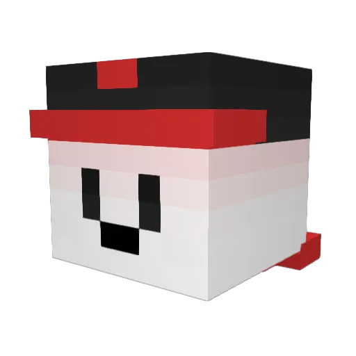 DrewD360 Minecraft avatar head, 3D render