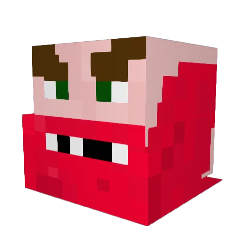 DrewElder Minecraft avatar head, 3D render