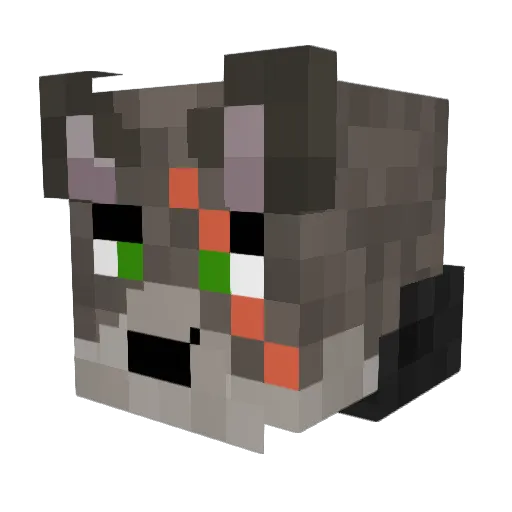 DrewGG Minecraft avatar head, 3D render
