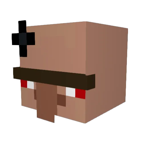 DrewLoveUrMom Minecraft avatar head, 3D render
