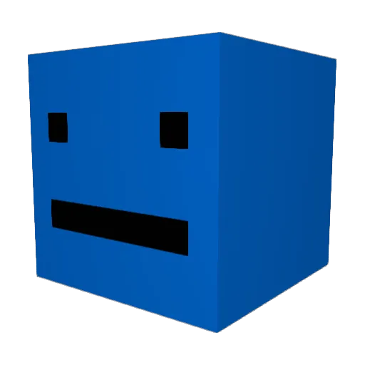 DrewTheVeggie Minecraft avatar head, 3D render
