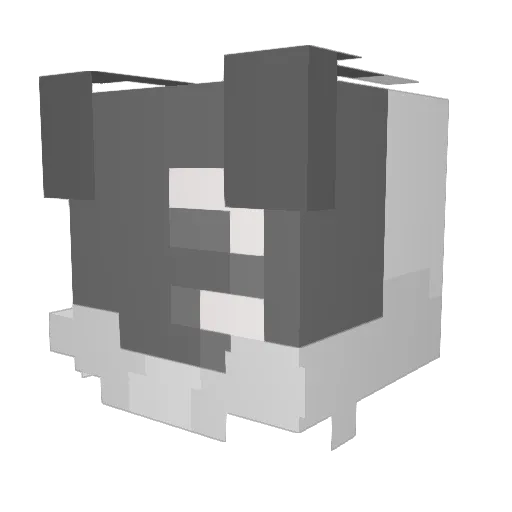 Drew_OfGrey Minecraft avatar head, 3D render