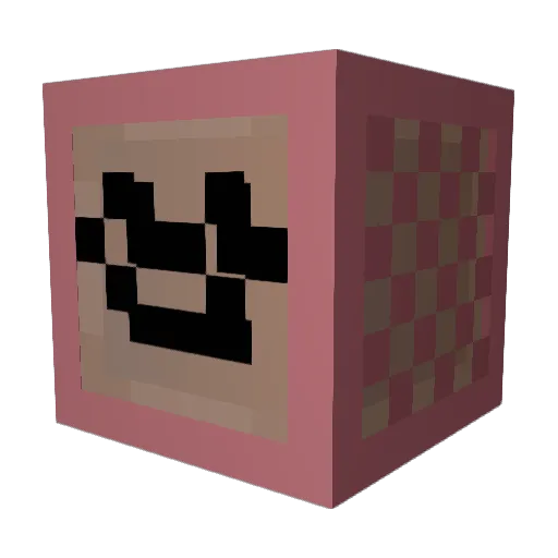 Drewbigan Minecraft avatar head, 3D render