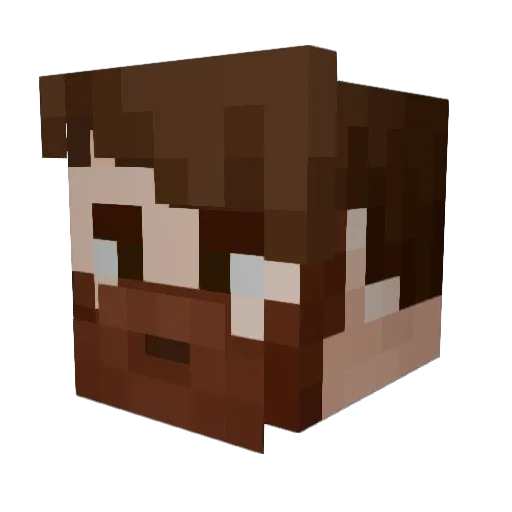 Drewblue85 Minecraft avatar head, 3D render