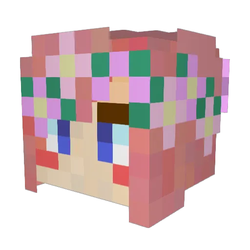 DrewbyDoobyDoo13 Minecraft avatar head, 3D render