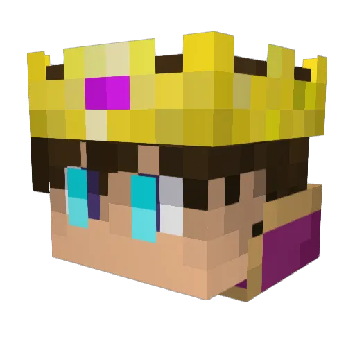 Drewdp Minecraft avatar head, 3D render