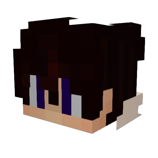 Drewf_ Minecraft avatar head, 3D render