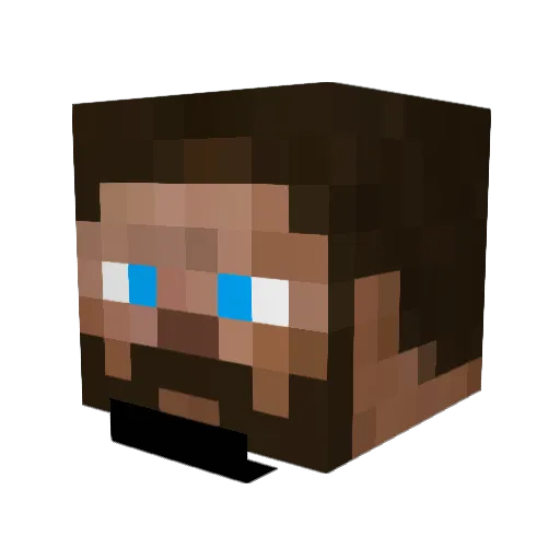 Drewk95 Minecraft avatar head, 3D render