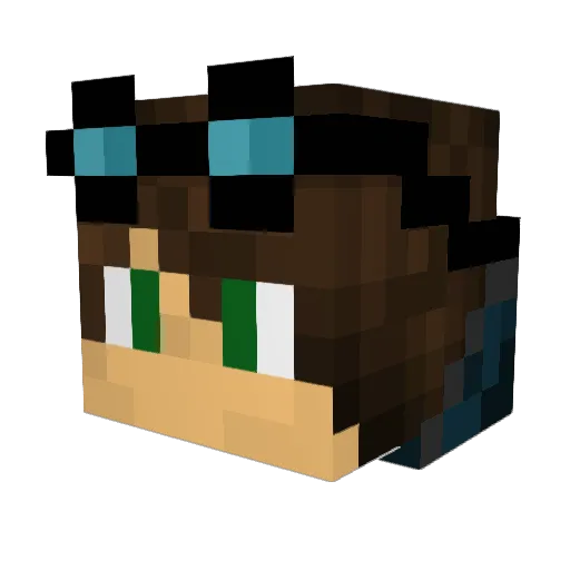 Drewsiph4081 Minecraft avatar head, 3D render