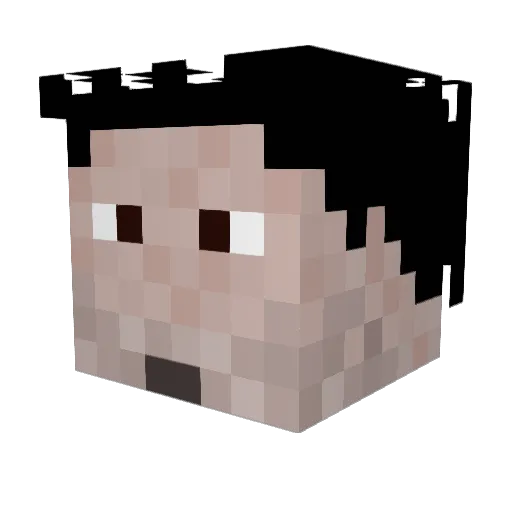 Drewsker8625 Minecraft avatar head, 3D render