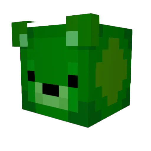 DrewwST Minecraft avatar head, 3D render