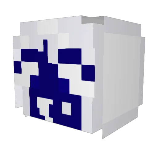 Drewzma Minecraft avatar head, 3D render