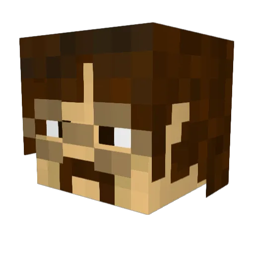 Drex1988 Minecraft avatar head, 3D render