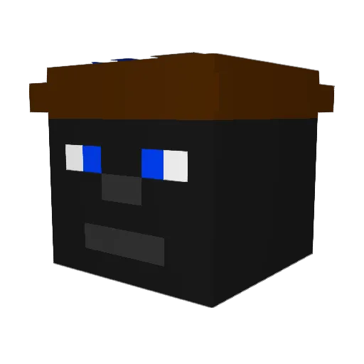 DrexGwilliam Minecraft avatar head, 3D render
