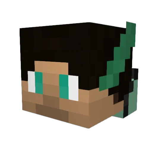 Drexbank4 Minecraft avatar head, 3D render