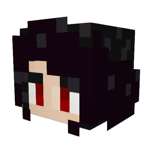 Drexiiie Minecraft avatar head, 3D render