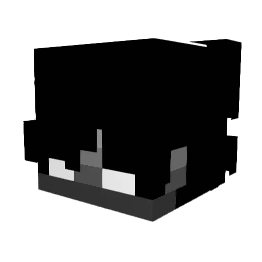 Drexqy Minecraft avatar head, 3D render