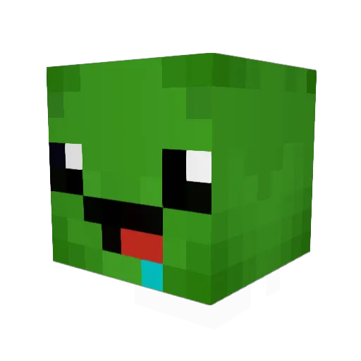 Drexty Minecraft avatar head, 3D render