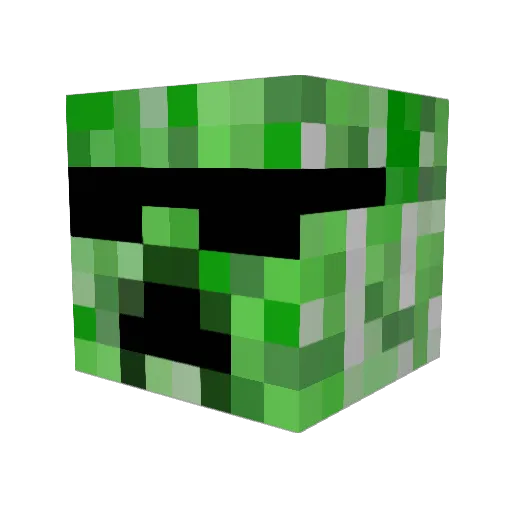 Drexus2 Minecraft avatar head, 3D render