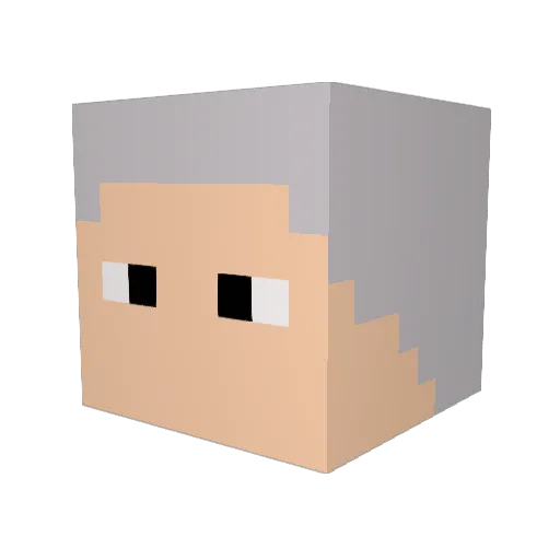 Drexx08 Minecraft avatar head, 3D render