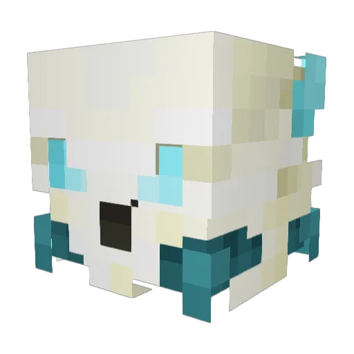 Drexzodia Minecraft avatar head, 3D render
