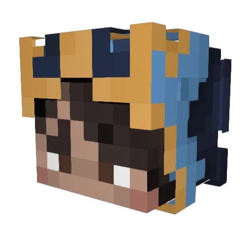 Drey29 Minecraft avatar head, 3D render