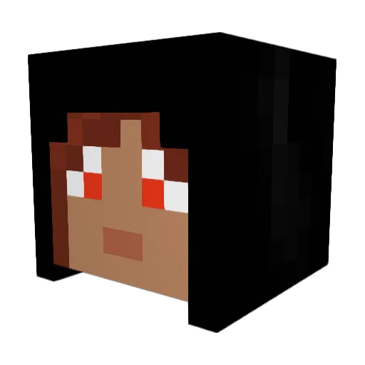 Dreyadeir Minecraft avatar head, 3D render